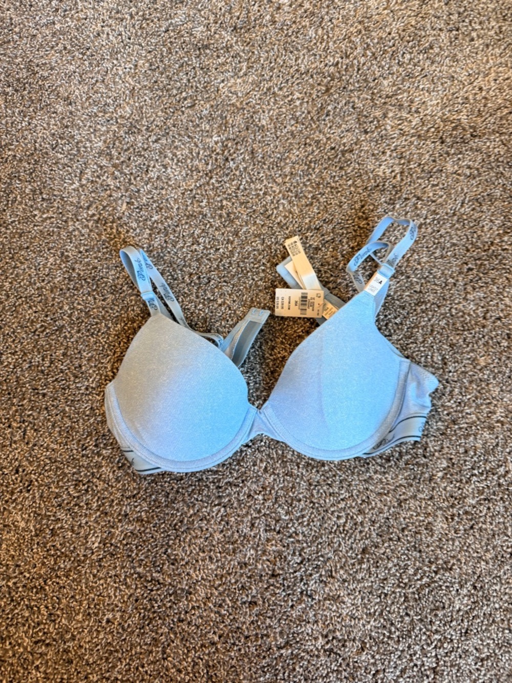 Victoria’s Secret PINK Wear Everywhere Lightly Lined T-Shirt Bra | Light Denim